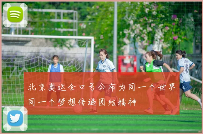 北京奥运会口号公布为同一个世界同一个梦想传递团结精神